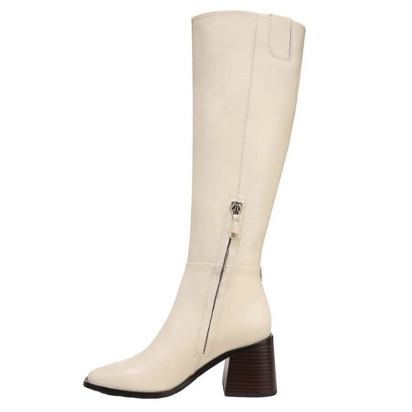 Sam Edelman | Wade Block Heel Knee High Boots In Ivory Size 6.5 - Picture 2 of 11
